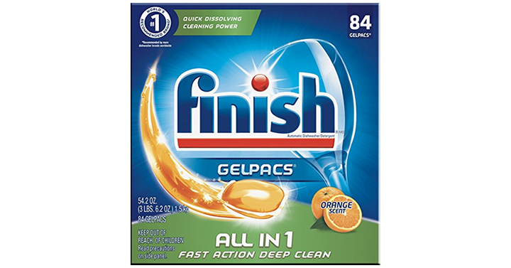 Finish All In 1 Gelpacs, Orange 84 Tabs – Just $8.07!