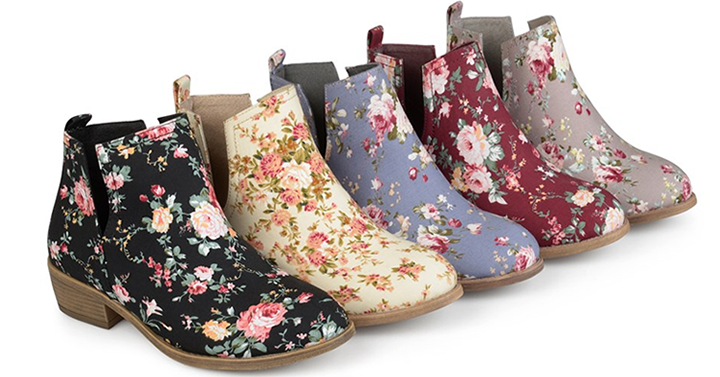 Floral Side Slit Booties from Jane – Just $24.99!