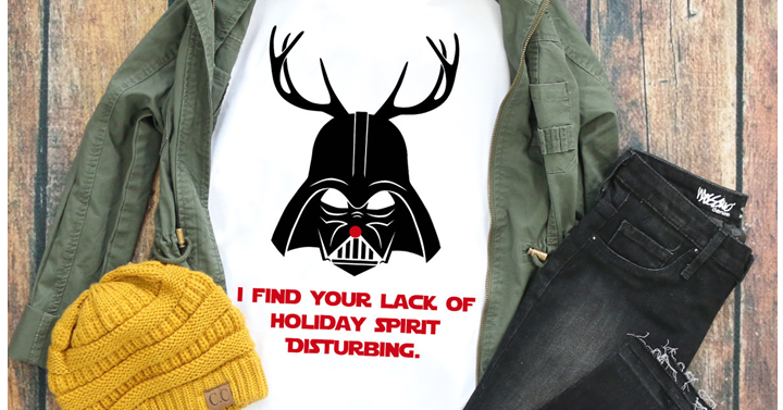 Star Wars Fans! Galaxy Christmas Tees from Jane – 2 Styles in 5 Colors – Just $13.99!