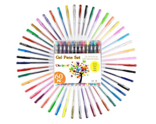 Tanmit 60 Color Gel Pens Art Set – Only $6.79!