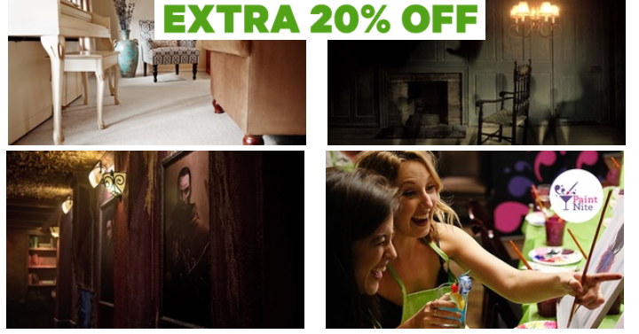 Groupon: Take an Extra 20% off Sitewide! Save on Haunted Mansion, Escape Rooms and More!