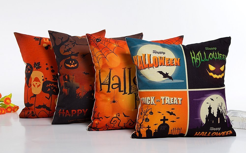 4-pack of Halloween Throw Pillow Covers Only $8.69!