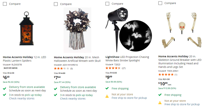 Home Depot: Save 50% Off Halloween Decor! Plus FREE In-Store Pick Up!
