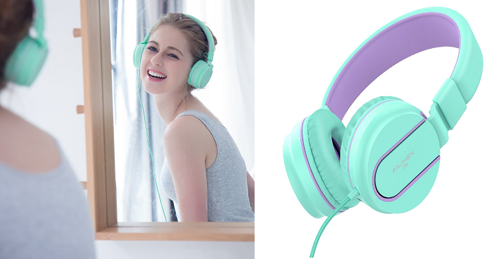 Amazon: Ailihen Foldable Headphones (with Microphone) Only $13.99!