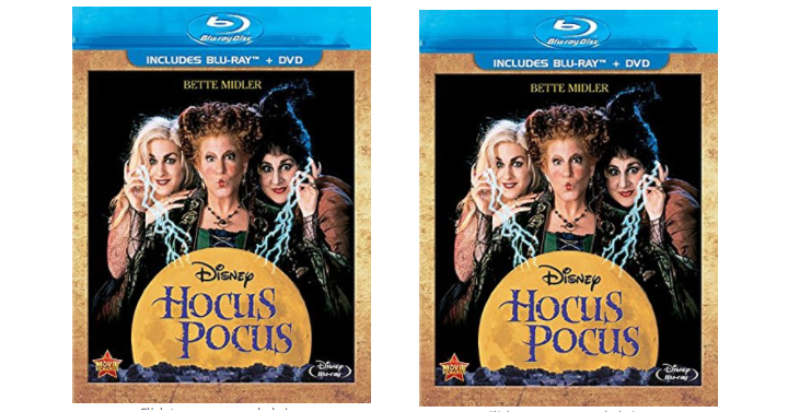 Hocus Pocus Blu-ray/DVD Only $9.96! (Reg. $24.96) Fun Halloween Movie Night!