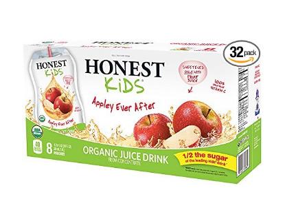 HONEST Kids Organic Juice Drink, Appley Ever After, 8 Count (Pack of 4) – Only $11.40!