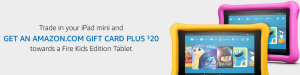 Trade In Your iPad Mini & Get an Amazon Gift Card, Plus $20 Toward a Kids’ Kindle