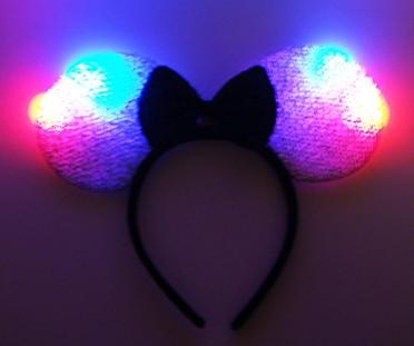 Silver Light Up Mickey Ears – Only $9.95 Shipped!