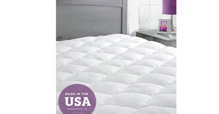 Extra Plush Bamboo Mattress Pad/Topper with Fitted Skirt – Priced From $66.99!