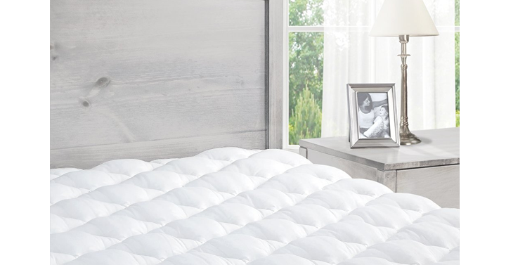 Extra Plush Mattress Pad with Fitted Skirt – Priced From $58.99!