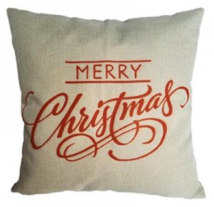 Merry Christmas Throw Pillow Cover Just $1.58!