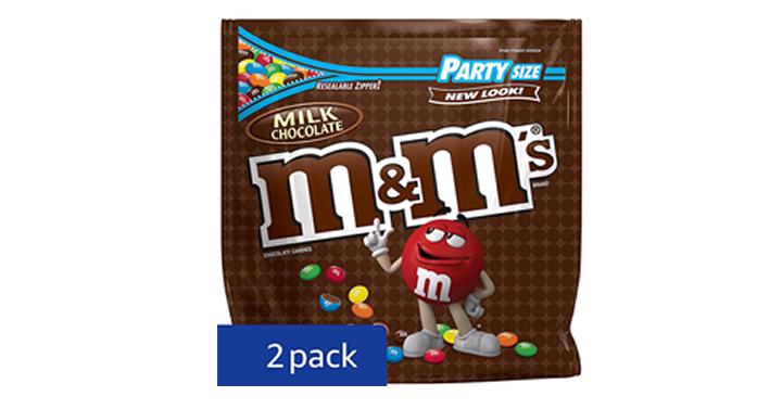 M&M’S Milk Chocolate Candy Party Size 42-Ounce Bag – Pack of 2 – Just $11.88!