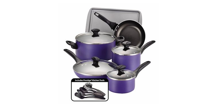 Kohl’s 30% Off! Earn Kohl’s Cash! Spend Kohl’s Cash! Stack Codes! FREE Shipping! Farberware 15-pc. Nonstick Aluminum Cookware Set – Just $41.99!