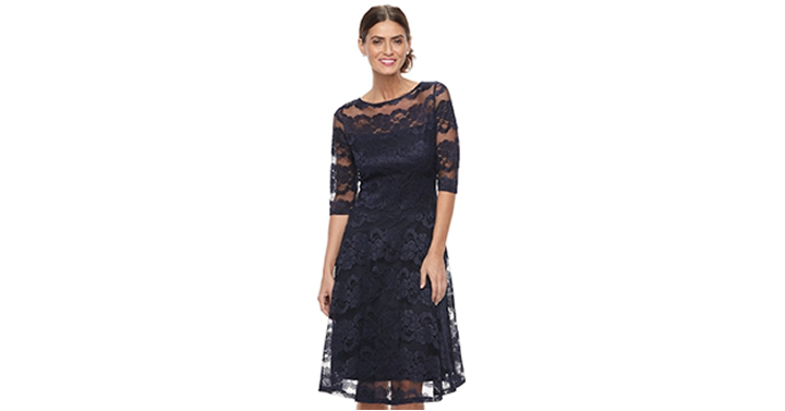 Kohl’s 20% Off for Everyone! Plus $10 off $50! And 15% off Kids! Earn Kohl’s Cash! Spend Kohl’s Cash! Stack Codes! Women’s Chaya Floral Lace Illusion Fit & Flare Dress – Just $59.19! Plus earn $10 in Kohl’s Cash!