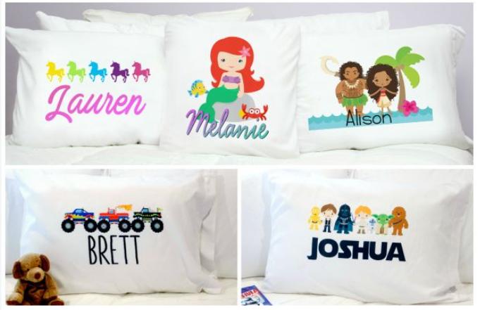 Personalized Character Pillowcases – Only $9.95!