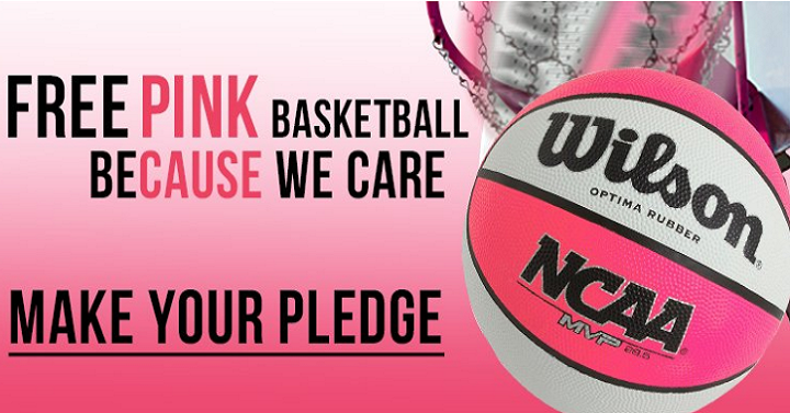 HURRY! FREE Wilson Pink Basketball When You Pledge To Think Pink!