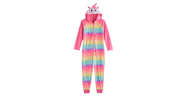 Kohl’s 20% Off for Everyone! Plus $10 off $50! And 15% off Kids! Spend Kohl’s Cash! Stack Codes! Girls 4-14 3D Embroidered Hood Fleece One-Piece Pajamas – Just $12.13!