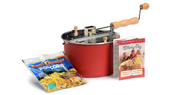 Wabash Valley Farms Aluminum Whirley-Pop Stovetop Popcorn Popper in Red – Just $28.41!