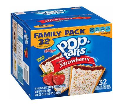 Pop-Tarts Frosted Strawberry, 32 Count – Only $6.63!