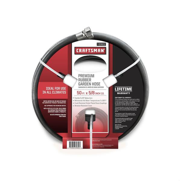 Craftsman 5/8″ x 50′ All-Rubber Garden Hose—$19.99 + $2.99 in SYWR Points!