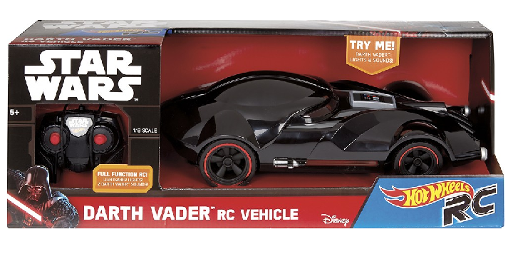 Hot Wheels Star Wars Darth Vader Remote-Controlled Vehicle Only $12.99! (Reg. $25.99)