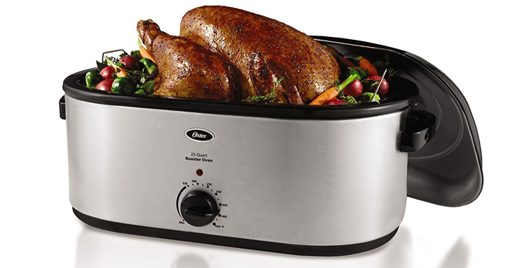 22-Quart Oster Roaster Oven with Stainless Steel Finish – Just $38.13!