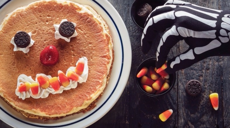 Scary Face Pancakes are Available and FREE on Halloween!!