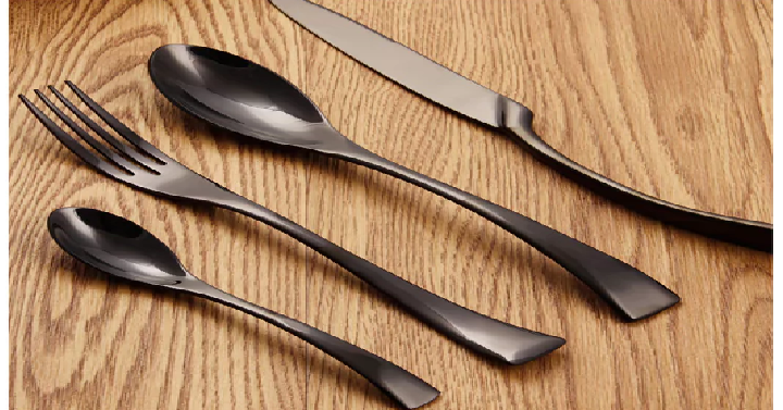 Parabolic Shaped Cutlery Stainless Steel Flatware (4 Piece Set) Only $11.99 Shipped!