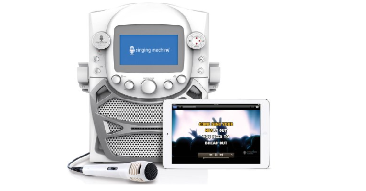 Singing Machine CD+G Karaoke Bluetooth System with Built-In Monitor and Microphone Only $29.97! (Reg. $75)