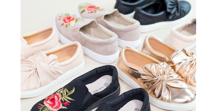Embroidered & Knotted Sneakers from Jane – Just $18.99! SO CUTE!