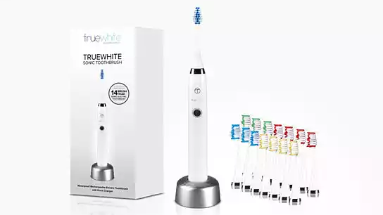 87% OFF Truewhite Advanced Care Sonic Toothbrush with 14 Brush Heads! Now Just $33.00!!