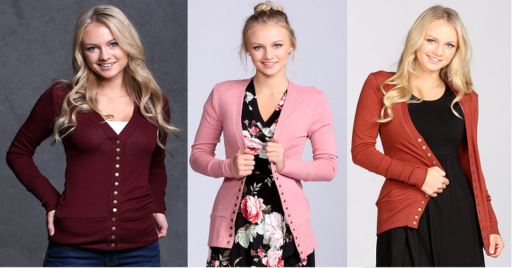 Jane: Popular Snap Button Cardigan Only $12.99! One of My Favorites!