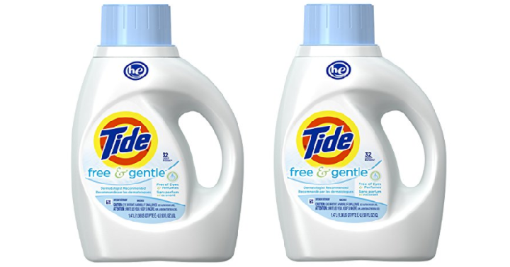 Tide Free and Gentle Liquid Laundry Detergent, 50 oz Only $3.99! (Prime Members Only)