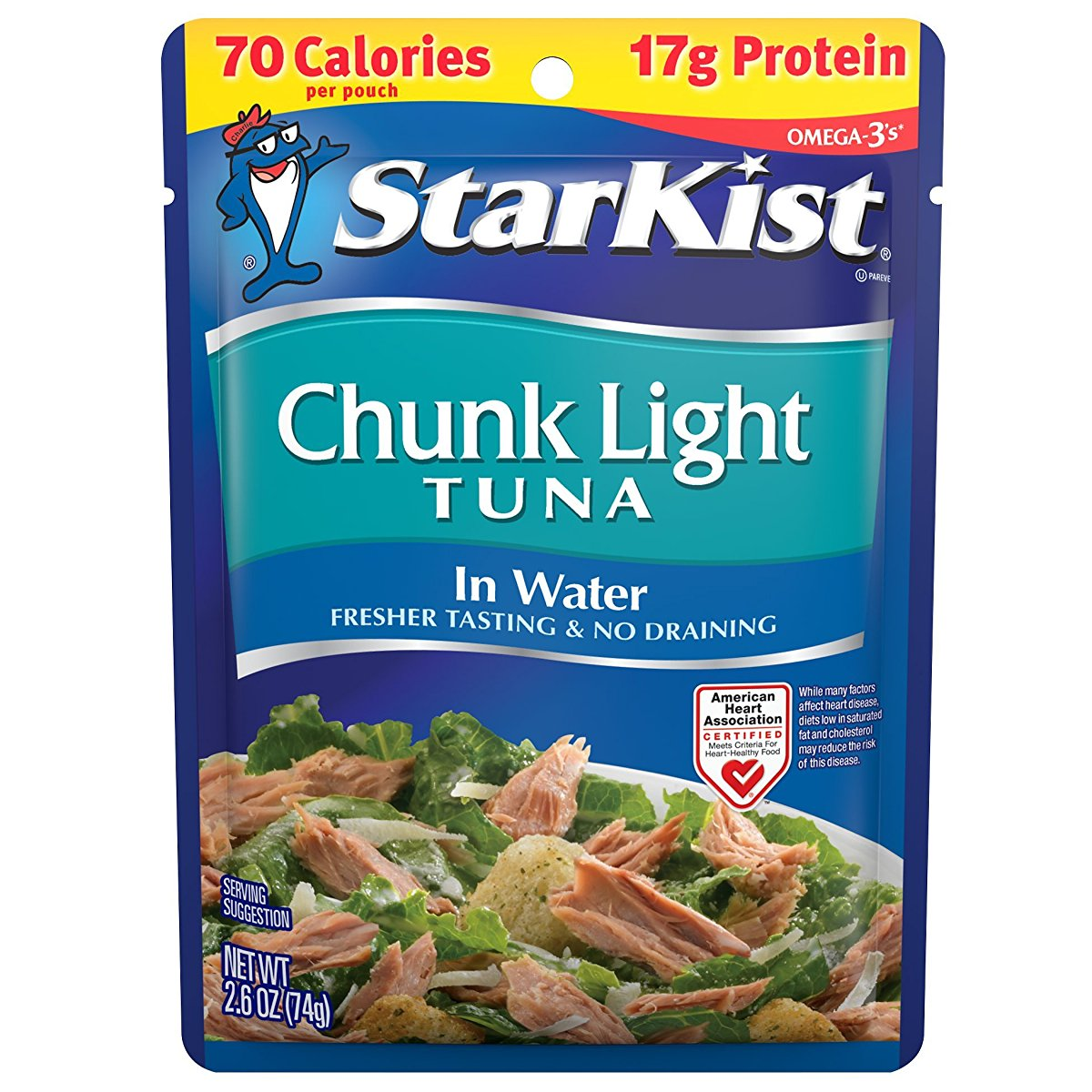StarKist Low Sodium Chunk Light Tuna In Water Pouches, 24-pack Only $22.82 SHIPPED!