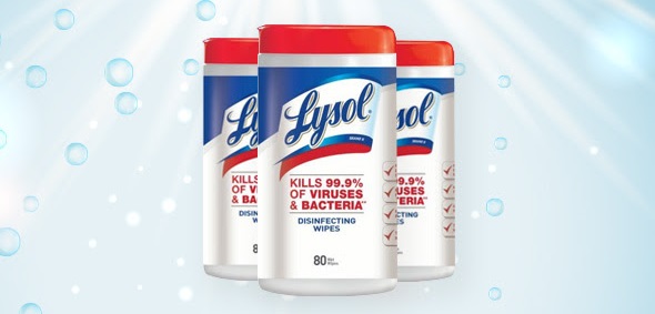 FREE Lysol Disinfecting Wipes!
