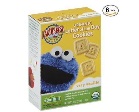 Earth’s Best Organic Letter of the Day Cookies, Very Vanilla, 5.3 Ounce (Pack of 6) – Only $6.76! *Prime Member Exclusive*