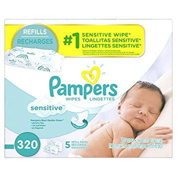 Pampers Baby Wipes Sensitive (320 Count) Only $7.19 Shipped!