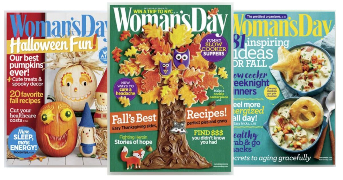 FREE 1 Year Subscription to Woman’s Day Magazine!