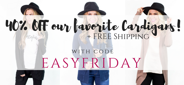 Still Available at Cents of Style! Favorite Cardigans – Take 40% off! Free shipping!