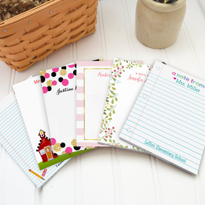 Personalized Teacher Notepads Only $6.99!