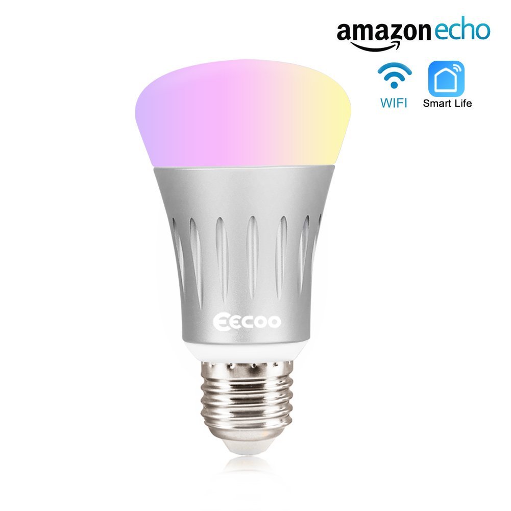 Smart WiFi LED Light Bulb 7W Wireless Dimmable Bulb Only $14.99!