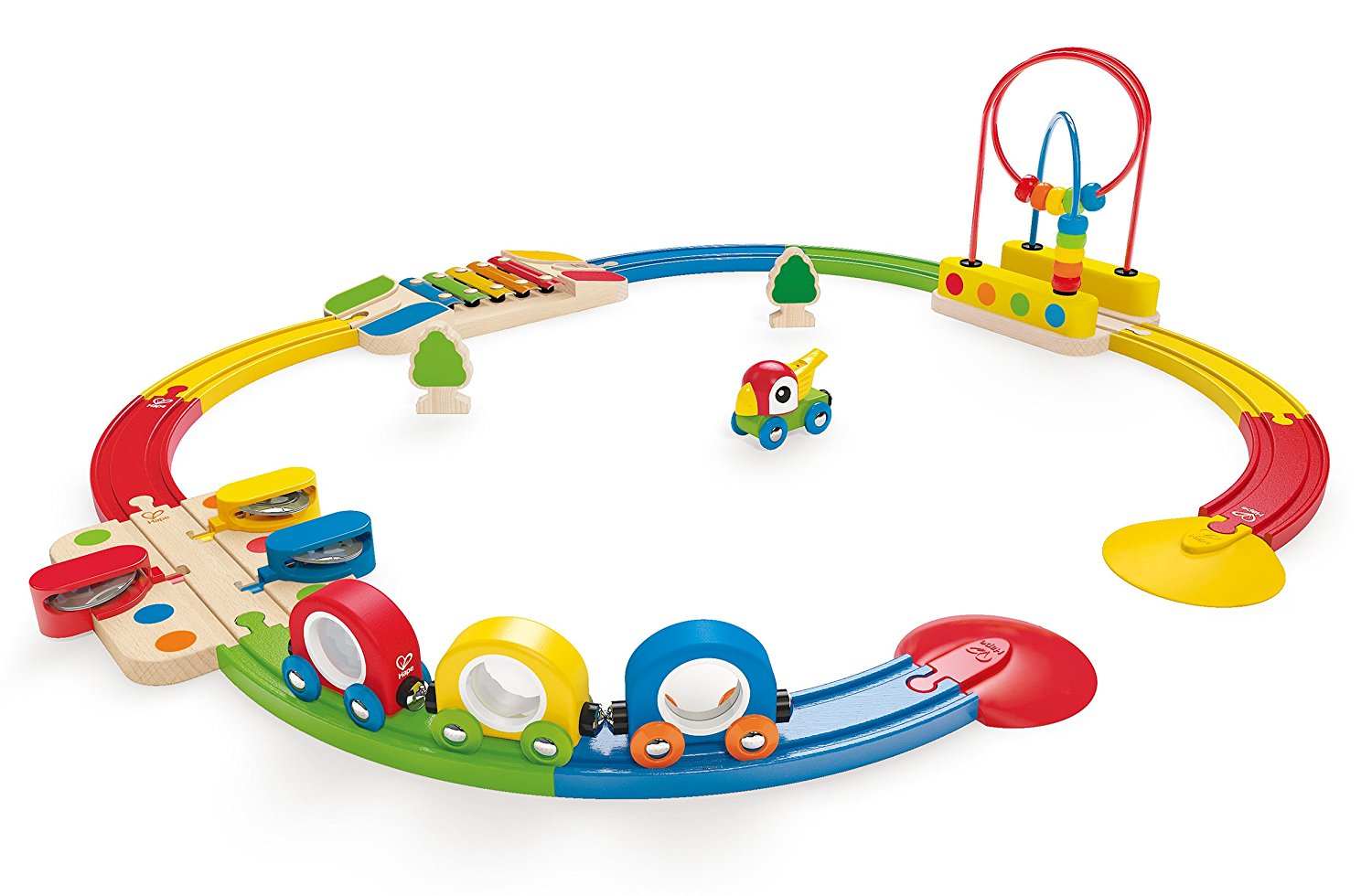 Hape Rainbow Sights & Sounds Toddler Wooden Railway Only $49.83 Shipped! (Reg $71.99)