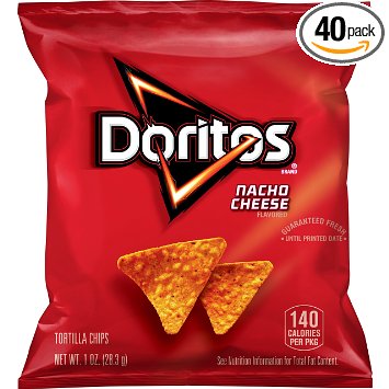 Doritos Nacho Cheese Flavored Tortilla Chips (Pack 40) Only $10.18 Prime Members!