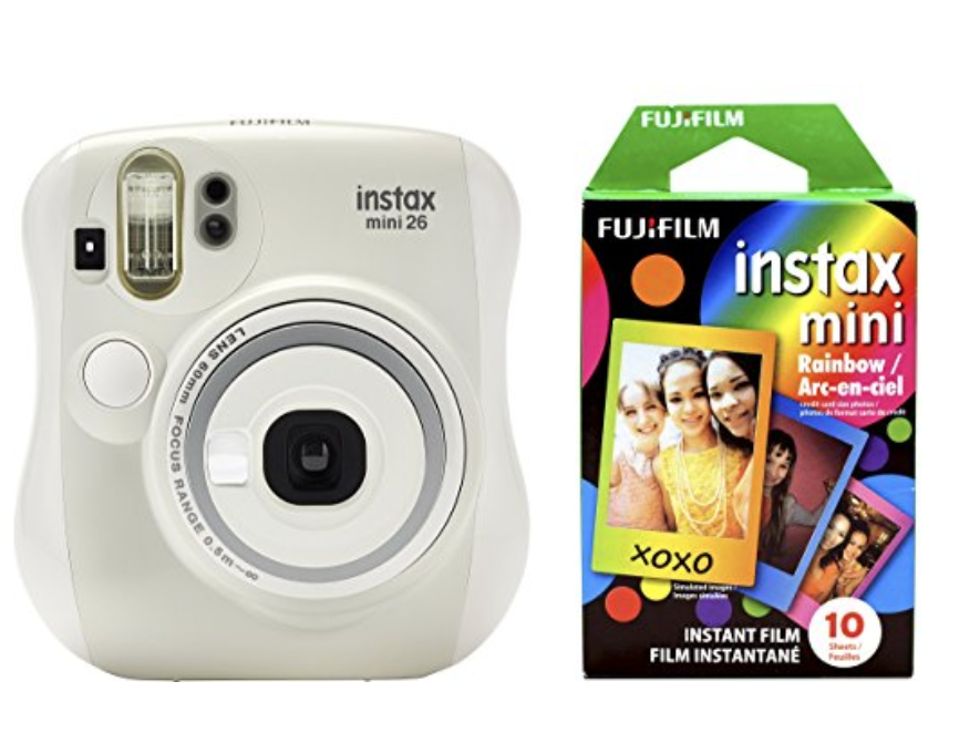 Fujifilm Instax Mini 26 + Rainbow Film Bundle $54.99!