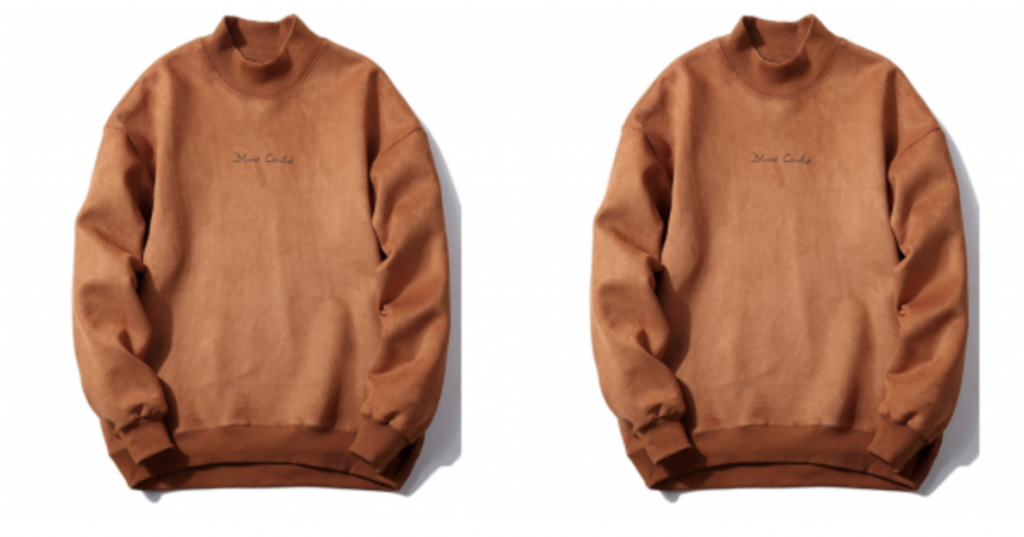 Crew Neck Graphic Print Suede Sweatshirt Just $15.99 Shipped!