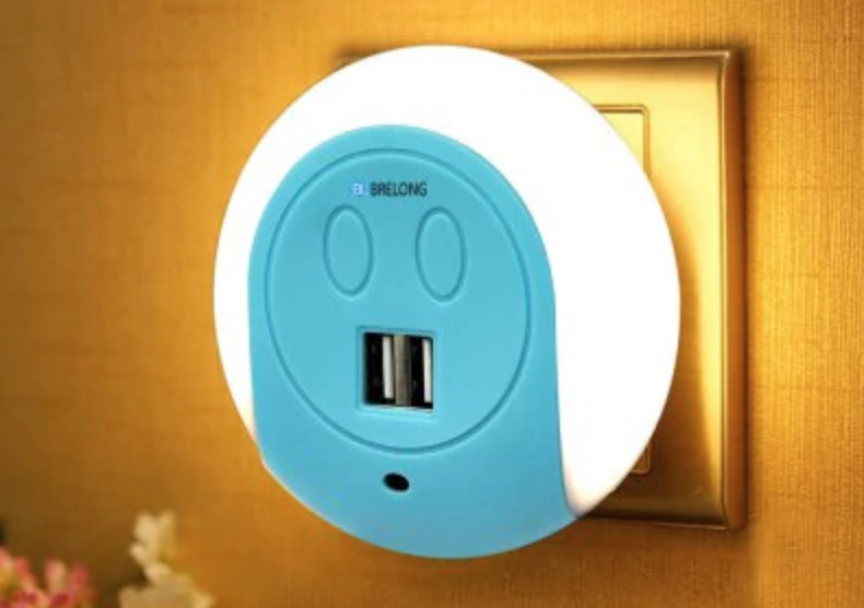 LED Night Light Dual USB Wall Charger Just $4.99!