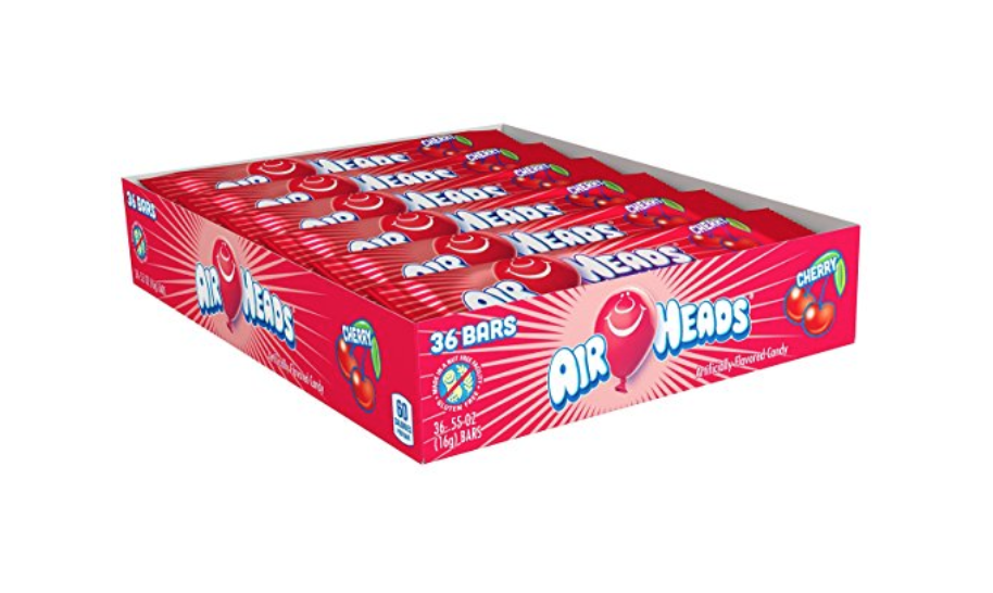 Airheads Candy Individually Wrapped Bars Cherry Flavored 36-Pack Just $3.78 Shipped!