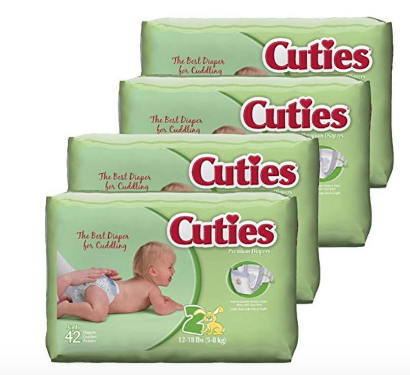 Cuties Size 2 Baby Diapers 42-Count (4-pack ) Just $13.19 Shipped!