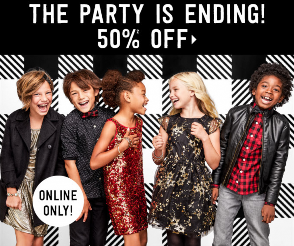 50% Off Party Wear & FREE Shipping Today Only At Crazy 8!