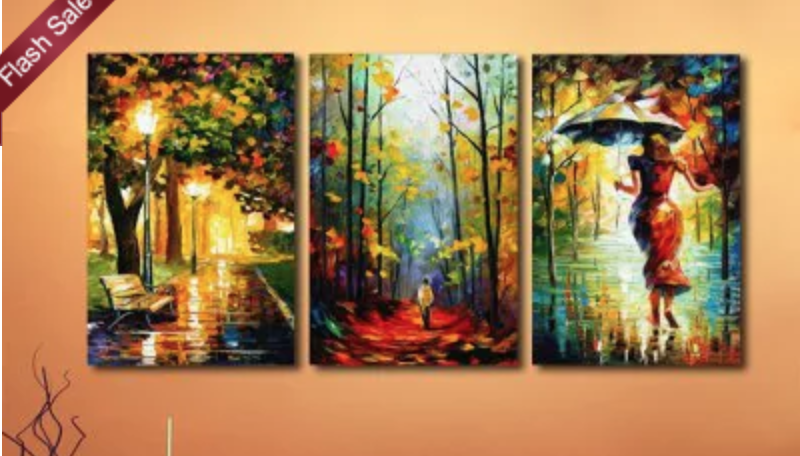 Flash Sale! 3-Piece Abstract Canvas Wall Decor Just $12.33 Shipped!